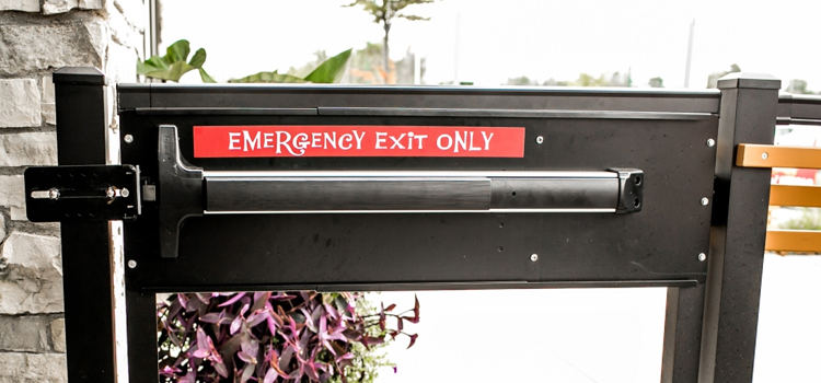 emergency push bar installation in Lake Los Angeles