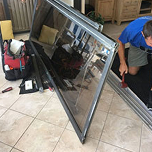sliding glass door frame repair Lake Los Angeles